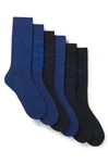 BOSS Businesssocken RS GIftDesign Dunkelblau/Blau