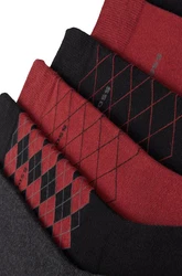 BOSS Businesssocken RS GIftDesign Bordeaux/Dunkelrot/Schwarz