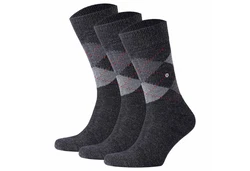 Burlington Kurzsocken Herren Socken PRESTON Dunkelgrau/Grau/Schwarz/Dunkelblau