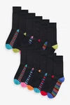 Next Kurzsocken Herrensocken (12er-Pack) Schwarz/Mischfarben/Dunkelblau