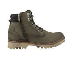 Dockers by Gerli Schnürstiefelette Herren Schnürboots Dunkelgrün/Khaki