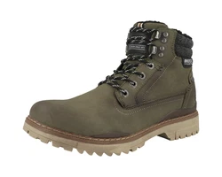 Dockers by Gerli Schnürstiefelette Herren Schnürboots Dunkelgrün/Khaki