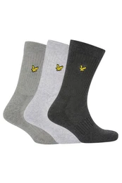 Sportsocken (3-Er Set) Unifarben Aus Baumwollmix, Gummibund