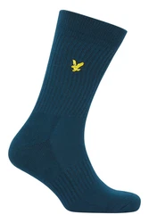 Lyle & Scott Sportsocken (3er Set) Basic Herren Blau/Hellblau/Dunkelblau/Fliederfarben