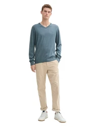 TOM TAILOR Pullover Khaki/Hellblau/Beige/Blau