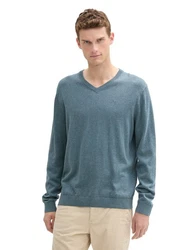 TOM TAILOR Pullover Khaki/Hellblau/Beige/Blau