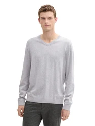 TOM TAILOR Pullover Grau/Hellgrau