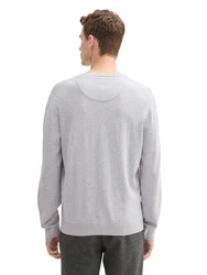 TOM TAILOR Pullover Grau/Hellgrau