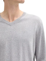 TOM TAILOR Pullover Grau/Hellgrau