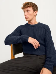 Jack & Jones Rundhalspullover JJJONES KNIT CREW NECK 