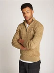 Tommy Hilfiger Strickpullover CLASSIC COTTON CABLE ZIP MOCK 
