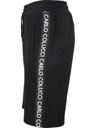 CARLO COLUCCI Shorts Canale Schwarz/Dunkelgrau/Grau