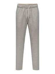 Only & Sons Hose ONSLINUS greige / schwarz