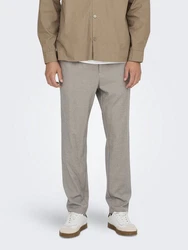 Only & Sons Hose ONSLINUS greige / schwarz