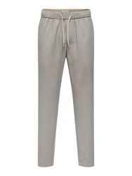 Only & Sons Hose ONSLINUS greige / schwarz