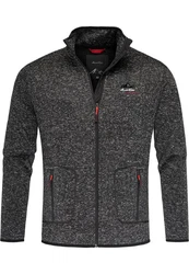 Amaci&Sons Fleecejacke VISALIA Dunkelgrau/Grau/Hellgrau