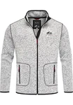 Amaci&Sons Fleecejacke VISALIA Hellgrau/Grau