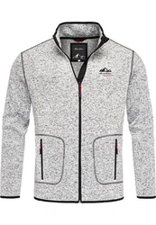 Amaci&Sons Fleecejacke VISALIA Hellgrau/Grau