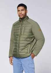Chiemsee Softshelljacke im Puffer-Design (1) Dunkelgrün/Braun