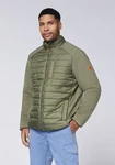 Chiemsee Softshelljacke im Puffer-Design (1) Dunkelgrün/Braun
