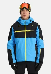 Spyder Winterjacke Skijacke TITAN Regular Fit Türkis/Blau/Gelb