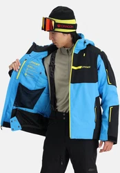Spyder Winterjacke Skijacke TITAN Regular Fit Türkis/Blau/Gelb