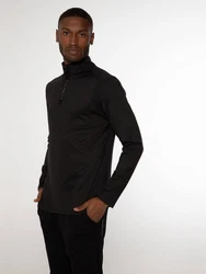 Protest Trainingspullover Herren Skipullover REWILL 1/4 Zip Top True Black