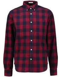 Gant Langarmhemd Regular Fit Rot/Hellblau/Dunkelrot/Lila
