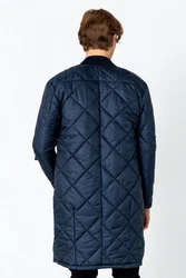 Ron Tomson Wintermantel Dunkelblau/Blau/Hellblau