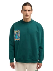 CARLO COLUCCI Sweatshirt De Stermich Beige/Türkis/Khaki/Grün/Hellblau/Dunkelgrün
