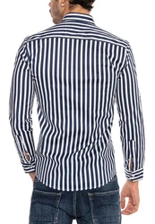 RedBridge Langarmhemd Dunkelblau/Hellblau/Blau