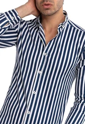 RedBridge Langarmhemd Dunkelblau/Hellblau/Blau