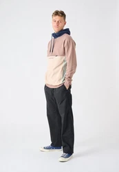 Cleptomanicx Kapuzensweatshirt Hooded Block braun/mehrfarbig