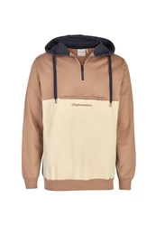 Cleptomanicx Kapuzensweatshirt Hooded Block braun/mehrfarbig