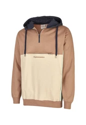 Cleptomanicx Kapuzensweatshirt Hooded Block braun/mehrfarbig