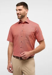 Eterna Kurzarmhemd MODERN FIT NON IRON Rot/Rosa/Orange