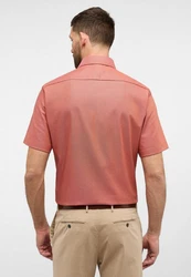 Eterna Kurzarmhemd MODERN FIT NON IRON Rot/Rosa/Orange