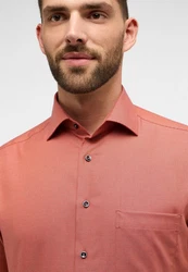 Eterna Kurzarmhemd MODERN FIT NON IRON Rot/Rosa/Orange