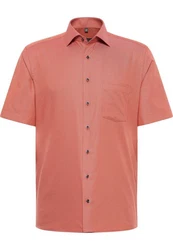 Eterna Kurzarmhemd MODERN FIT NON IRON Rot/Rosa/Orange