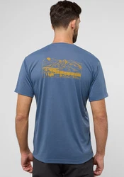 Jack Wolfskin T-Shirt VONNAN GRAPHIC Blau/Fliederfarben/Hellblau