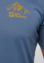 Jack Wolfskin T-Shirt VONNAN GRAPHIC Blau/Fliederfarben/Hellblau