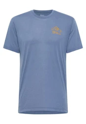 Jack Wolfskin T-Shirt VONNAN GRAPHIC Blau/Fliederfarben/Hellblau