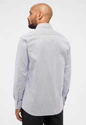 Eterna Langarmhemd MODERN FIT Dunkelblau/Hellblau/Grau