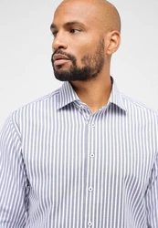 Eterna Langarmhemd MODERN FIT Dunkelblau/Hellblau/Grau