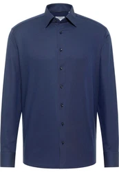 Eterna Langarmhemd MODERN FIT Dunkelblau/Blau/Hellblau