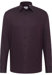 Eterna Langarmhemd MODERN FIT Dunkelrot/Lila/Bordeaux/Braun