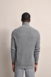 bugatti Strickjacke Grau/Hellgrau/Dunkelgrau