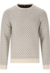WHISTLER Strickpullover Borge Creme/Beige/Grün