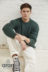 Carraig Donn Strickpullover Dunkelgrün