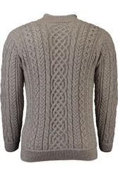 Carraig Donn Strickpullover Grau/Braun/Beige/Dunkelgrau